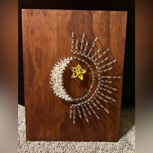 Moon Sun Star String Art